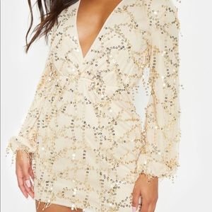 PLT Mini Sequin Party Dress NWT